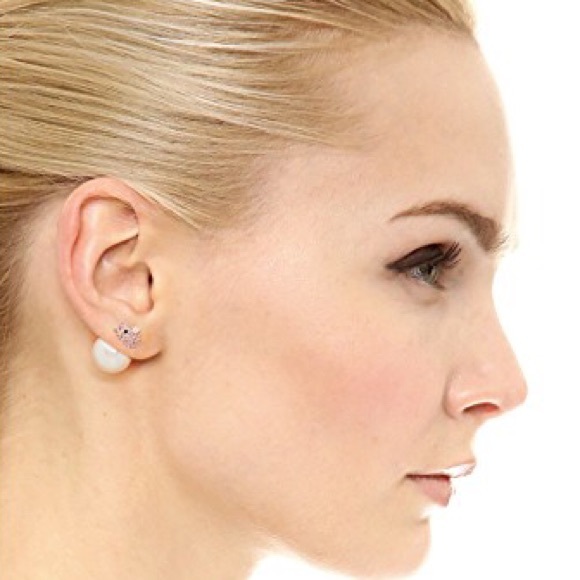 Kate Spade Imagination Pave Pig Reversible Earring - Picture 8 of 8